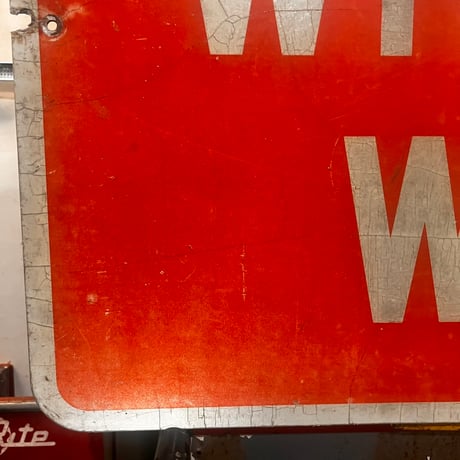 Vintage WRONG WAY SIGN 20-155-56