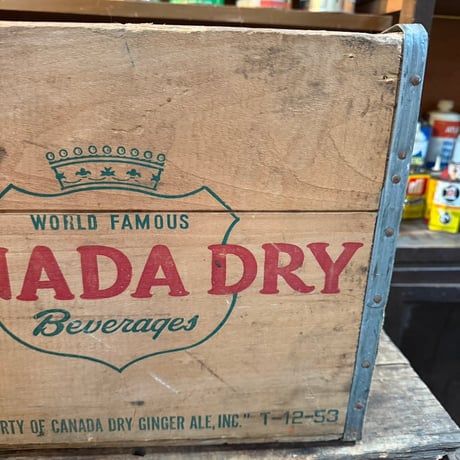 Vintage CANADA DRY 木箱 20-37-1