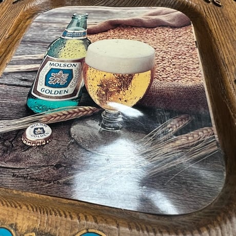 Vintage Molson Golden Beer プラスチック Sign 17-265