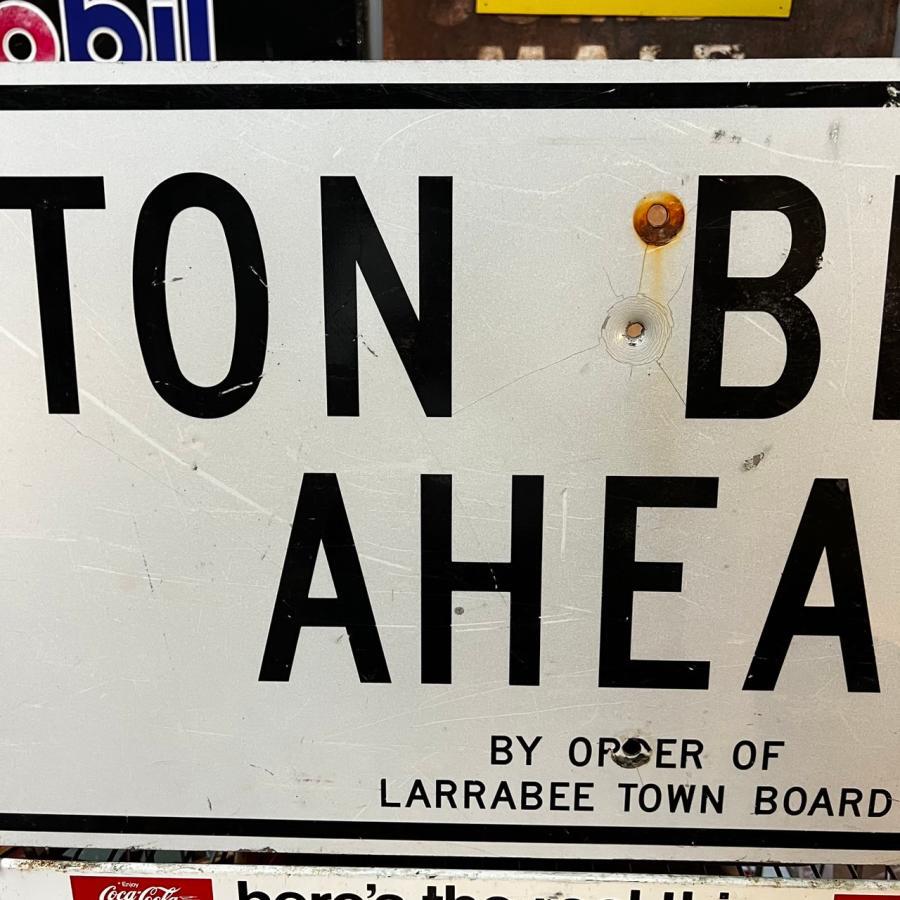 6 TON BRIDGE AHEAD ヴィンテージ ロードサイン 道路標識 (14)270 |