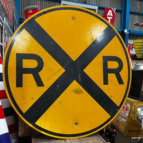 Vintage Road Sign 鉄道踏切 18-227-64