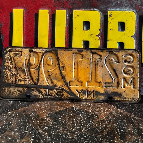 【希少!!】Vintage License Plate ニューヨーク州　18-144-3