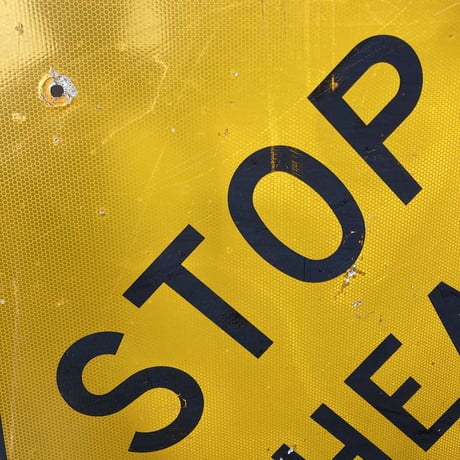 ヴィンテージ　ロードサイン　道路標識　16-319-56