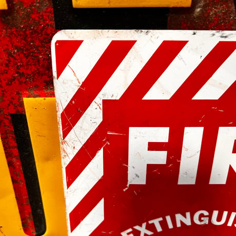 Vintage 　FIRE Extinguisher　両面看板　19-108-153