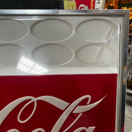 Vintage CocaCola VendingMachine Panel Sign 1960's 17-164