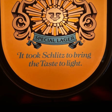Vintage SCHLITZ Beer Light 17ー334