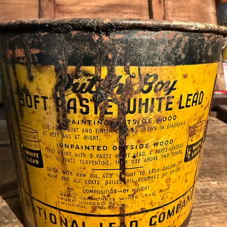 Vintage Dutch Boy Soft Paste White Lead バケツ 20-283