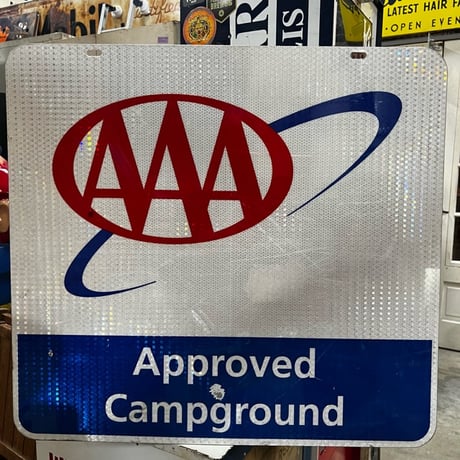 Vintage AAA Approved Campground 両面 看板 19-201-5