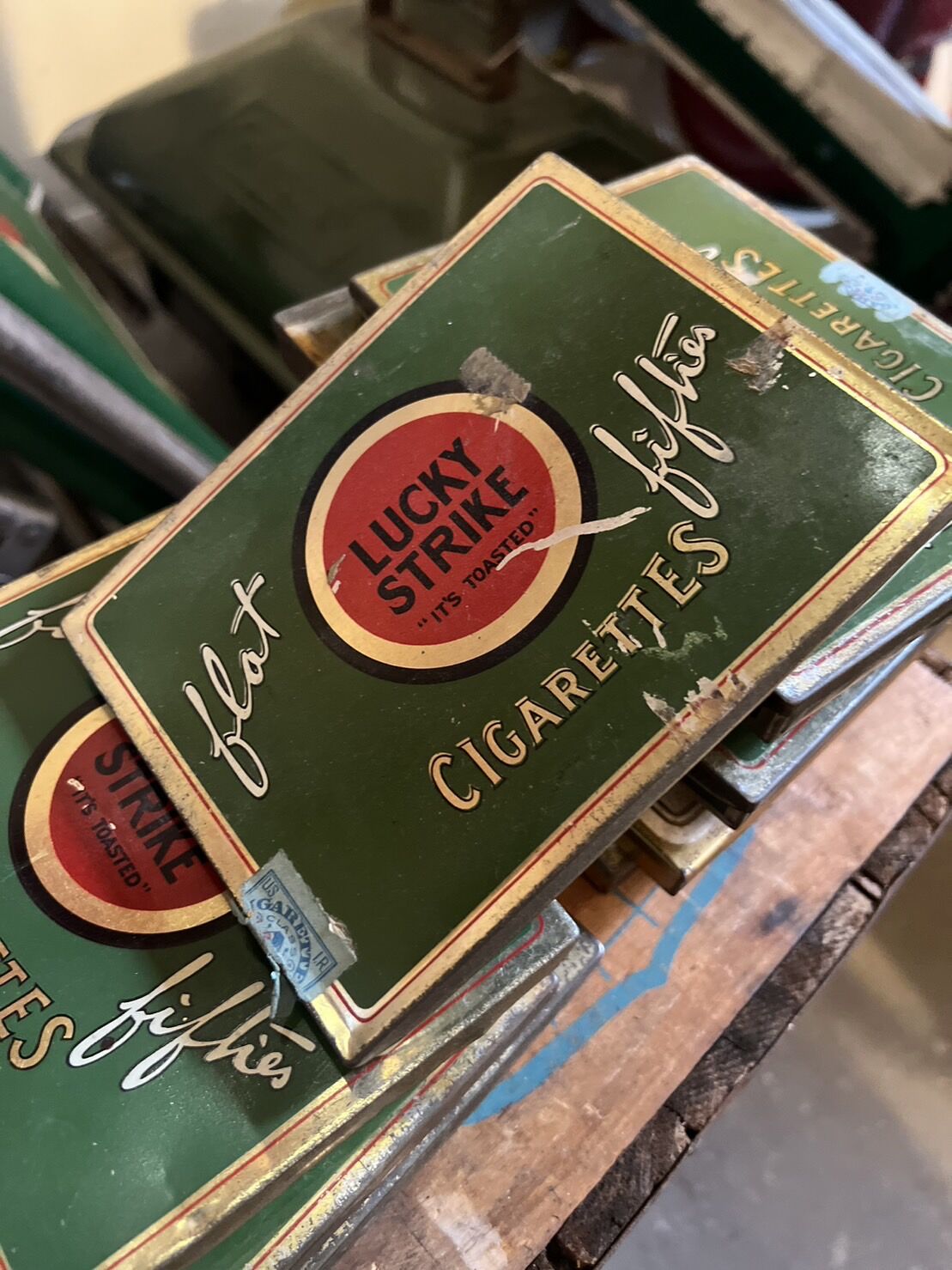 LUCKY STRIKE ヴィンテージ タバコ缶 16-2-19 | BigBear Onli