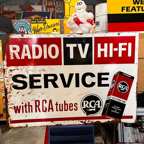 Vintage RCA 両面看板 20-41-1