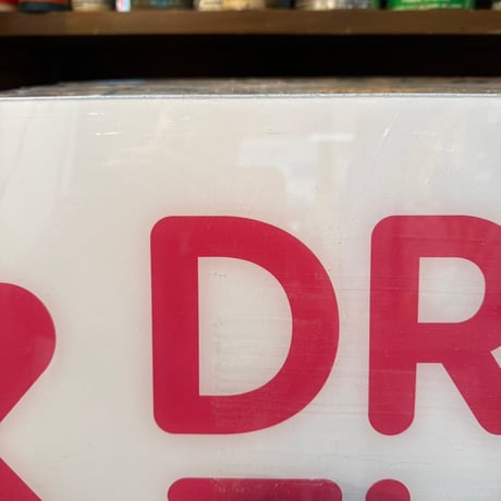 Vintage DRIVE THRU DUNKIN'DONUTS プラスチック看板 21-27-5