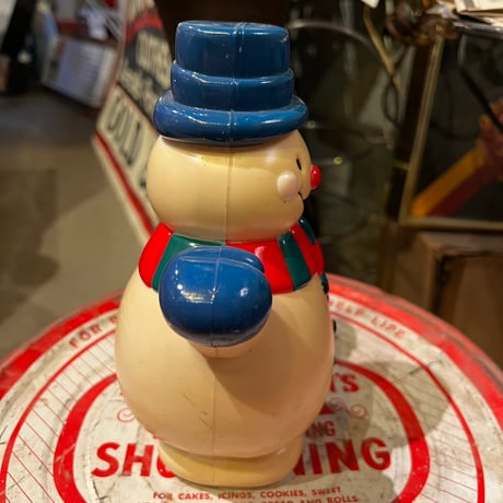ヴィンテージ　プラスチック製　SNOWMAN　CHRISTMAS　16-326-2