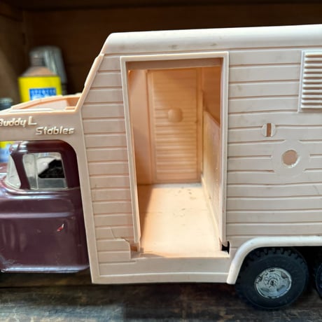 Vintage Buddy L Stables Horse Transport Trailer ミニカー 16-294