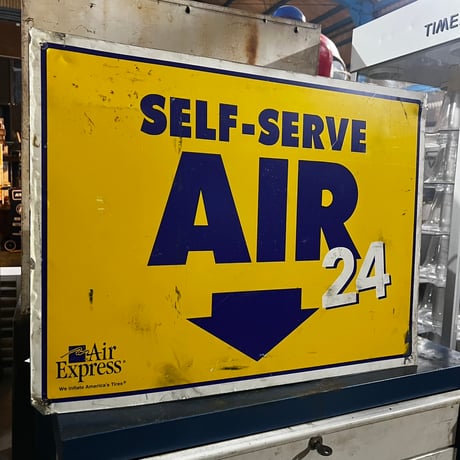 Vintage SELFE-SERVE AIR SIGN 19-108-56
