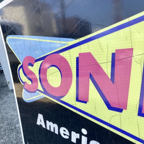 WAFFLE HOUSE × SONIC　ヴィンテージ　両面大型看板　14-388-7
