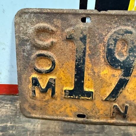 【希少!!】Vintage License Plate ニューヨーク州　18-144-1