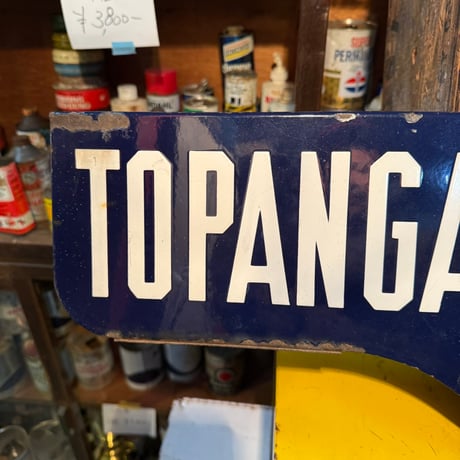 Vintage TOPANGA CANYON BLVD. 両面琺瑯看板 17-309