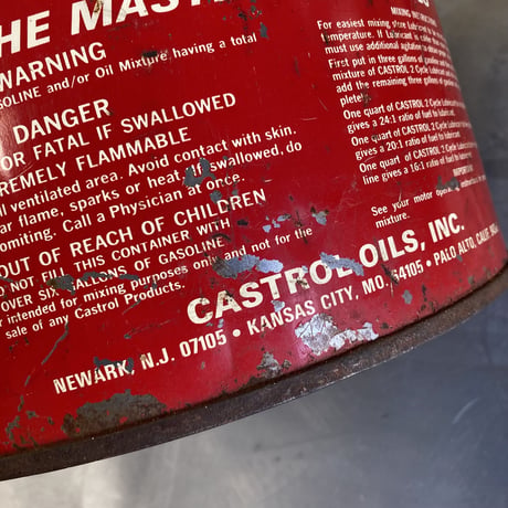 castrol　ヴィンテージ　ガソリン缶　16-145
