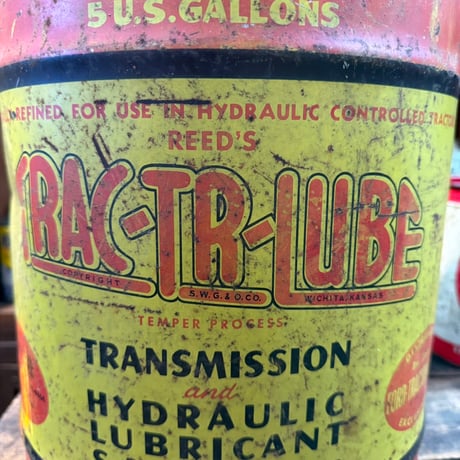 Vintage REED’S TRACTR-LUBE 5ガロン缶 21-297
