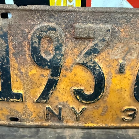 【希少!!】Vintage License Plate ニューヨーク州　18-144-1