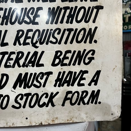 Vintage NOTICE SIGN 19-108-16