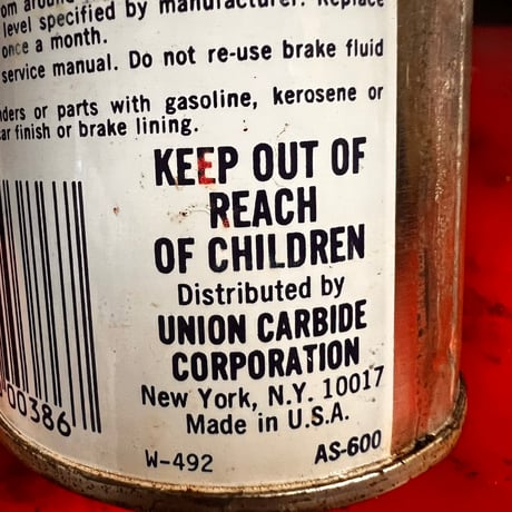 Vintage BRAKE FLUID OIL CAN (中身入り) 19-247-11