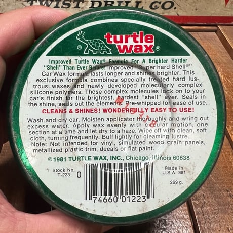 Vintage TurtleWax Oil Can 16-c-24