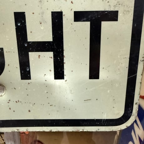 Vintage KEEP RIGHT ロードサイン 道路標識 19-108-19