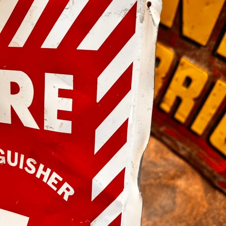 Vintage 　FIRE Extinguisher　両面看板　19-108-153