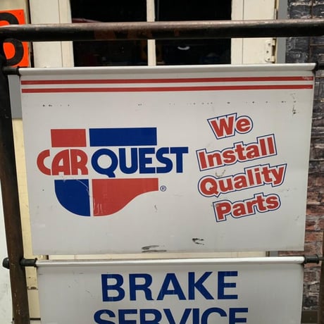 CAR　QUEST　ヴィンテージ　両面看板