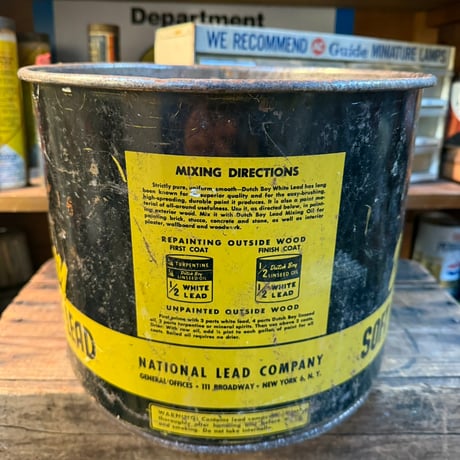 Vintage Dutch Boy Soft Paste White Lead 缶 21-284-2