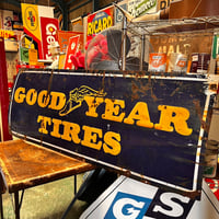 【希少!!】Vintage Good Years Tires ホーロー大型看板 1-39-2