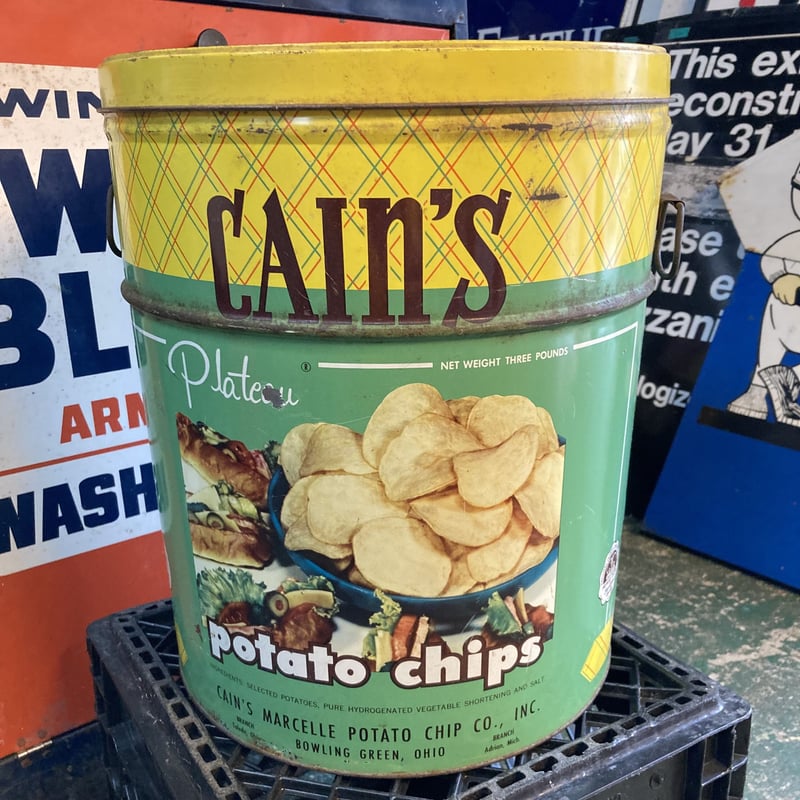 CAIN′S ヴィンテージ ポテトチップス缶 12-267 | BigBear Online CAIN′S ヴィンテージ ポテトチップス缶 12-267 | BigBear Online