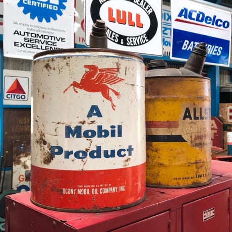 Mobil モービルオイル フライングレッドペガサス ヴィンテージ オイル缶