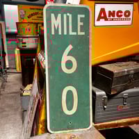 Vintage MILE 60 道路標識　19-88-2