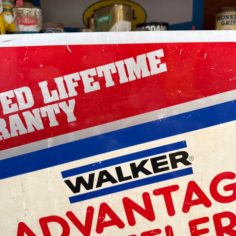 Vintage WALKER ADVANTAGE MUFFLER 両面サイン 21-86