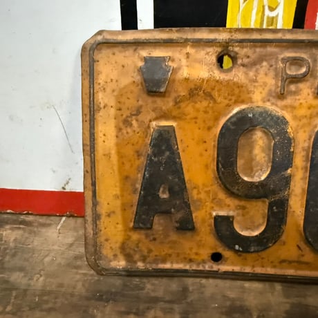 【希少!!】Vintage License Plate ペンシルベニア州 20-28-7