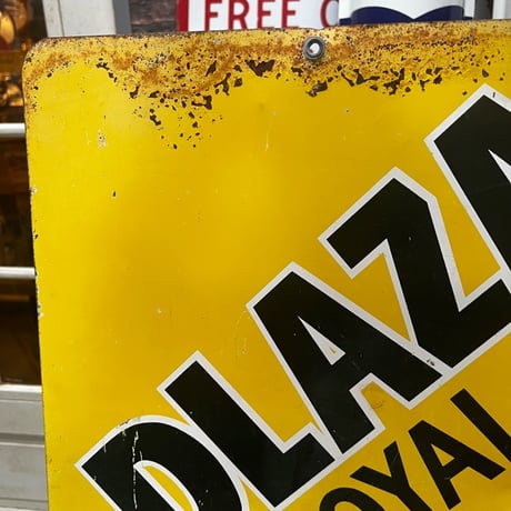 Vintage PLAZA ROYAL INC 両面 SIGN 17-298