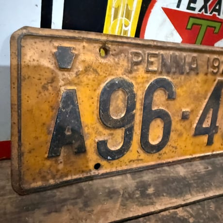 【希少!!】Vintage License Plate ペンシルベニア州 20-28-7