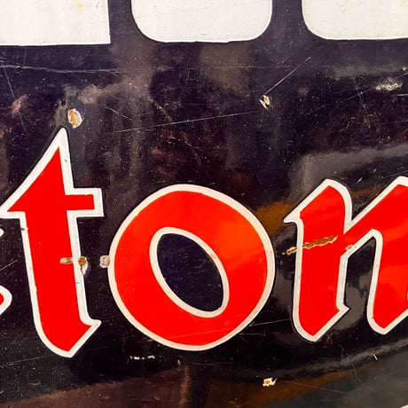 【希少!!】Vintage FIRESTONE ホーロー大型看板 ｓ-2-9-2