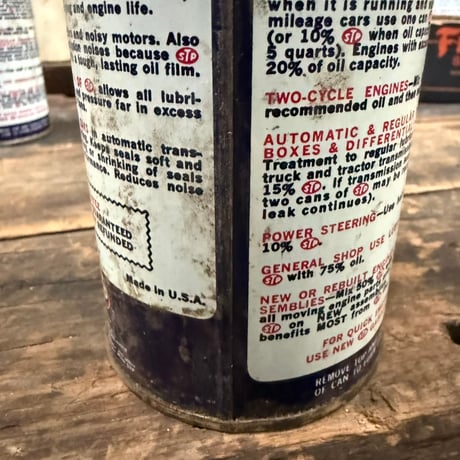 Vintage STP OIL CAN (中身入り) 17-77-19