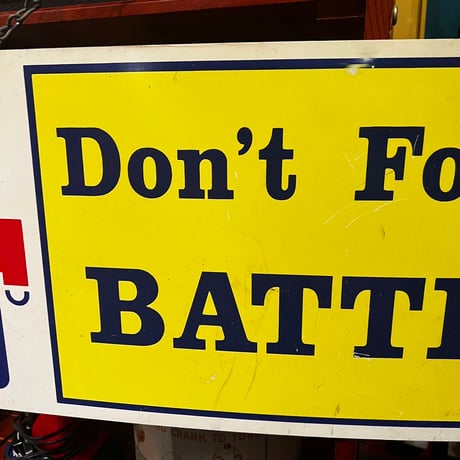 Vintage PLASTIC SIGN 画面チェーン付き　16