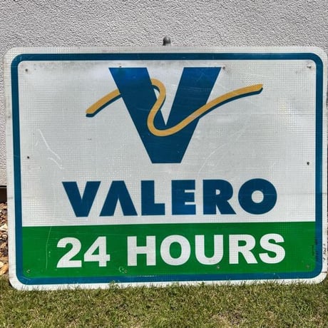 WENDY'S ＆　VALERO ヴィンテージ　両面看板　(13)296-11