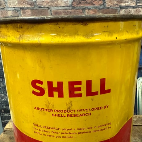 Vintage SHELL オイル缶 20-17