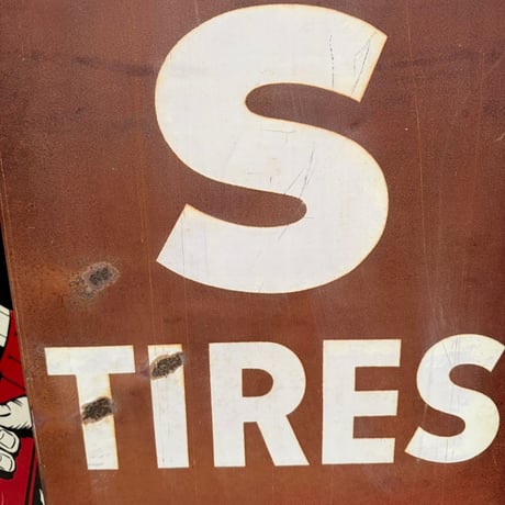 Vintage ATLAS TIRES 大型看板 18-108