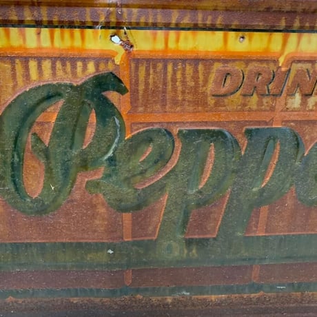 Dr Pepper ドクターペッパー ヴィンテージ 看板　イエロー
