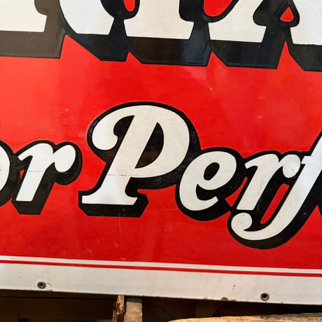 Vintage BRIXMENT for Perfect Morter 大型琺瑯看板 20-172