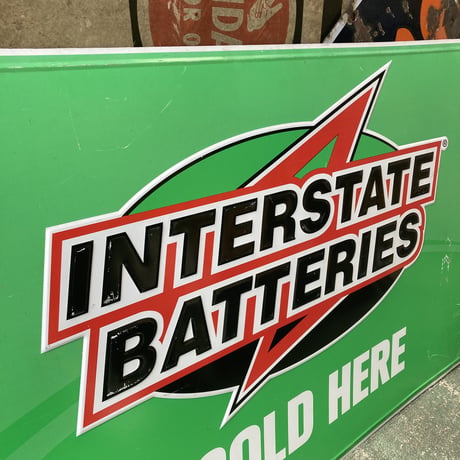 INTERSTATE BATTERIES　ヴィンテージ　エンボスサイン　14-137-2