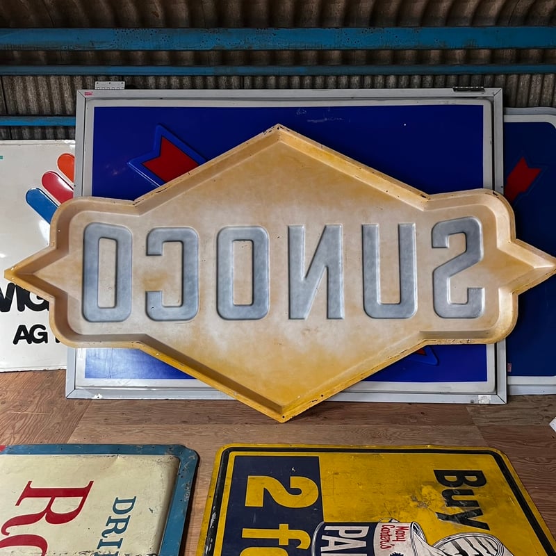 Sunoco vintage 超大型看板 プラスチック製 16-308 | BigBear O 