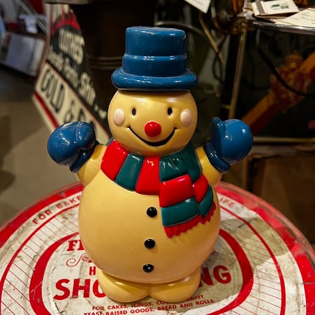 ヴィンテージ　プラスチック製　SNOWMAN CHRISTMAS　16‐326‐7